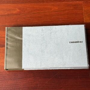 Fabric Covered Gray and Copper Colored Photo Album - NWOT